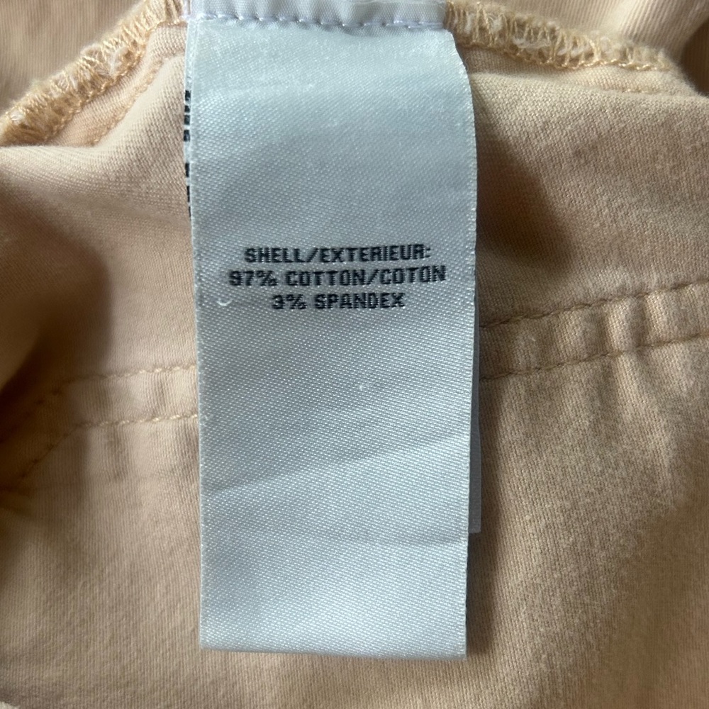 BAGATELLE High Rise Straight Flare Leg Pants Peach Cream Boho Retro Casual Sz 6 - Picture 9 of 11